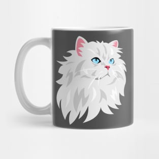 White Cat Mug